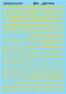 Microscale 90106 HO Scale Railroad Gothic Yellow Alphabets Decal Sheet
