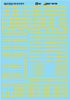 Microscale 90106 HO Scale Railroad Gothic Yellow Alphabets Decal Sheet