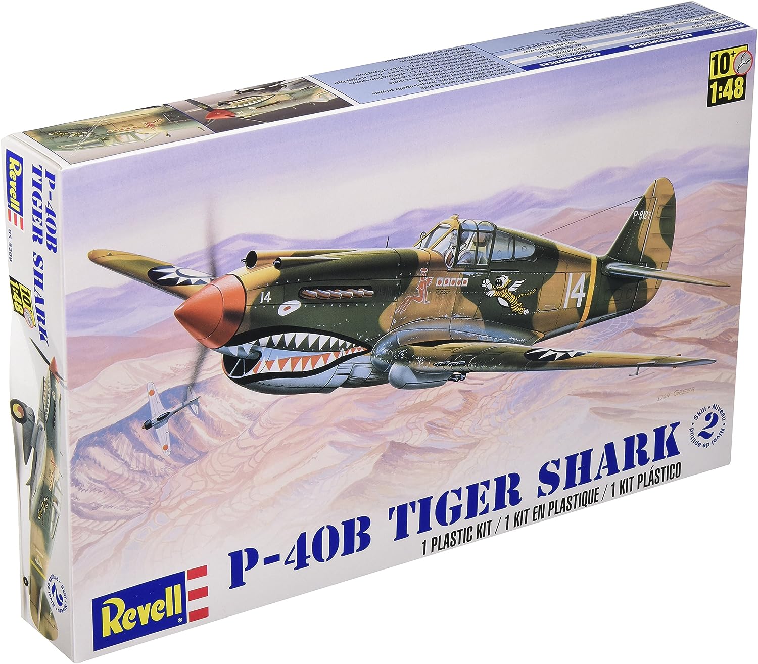 Revell 85-5209 P-40B Tiger Shark 1/48 Scale Model Kit