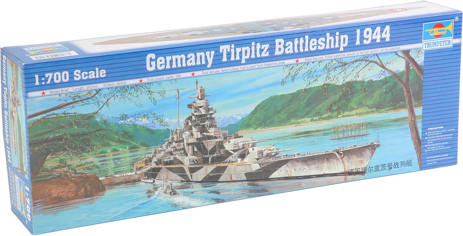 Trumpeter 5712 German Tirpitz Battleship 1944 1/700