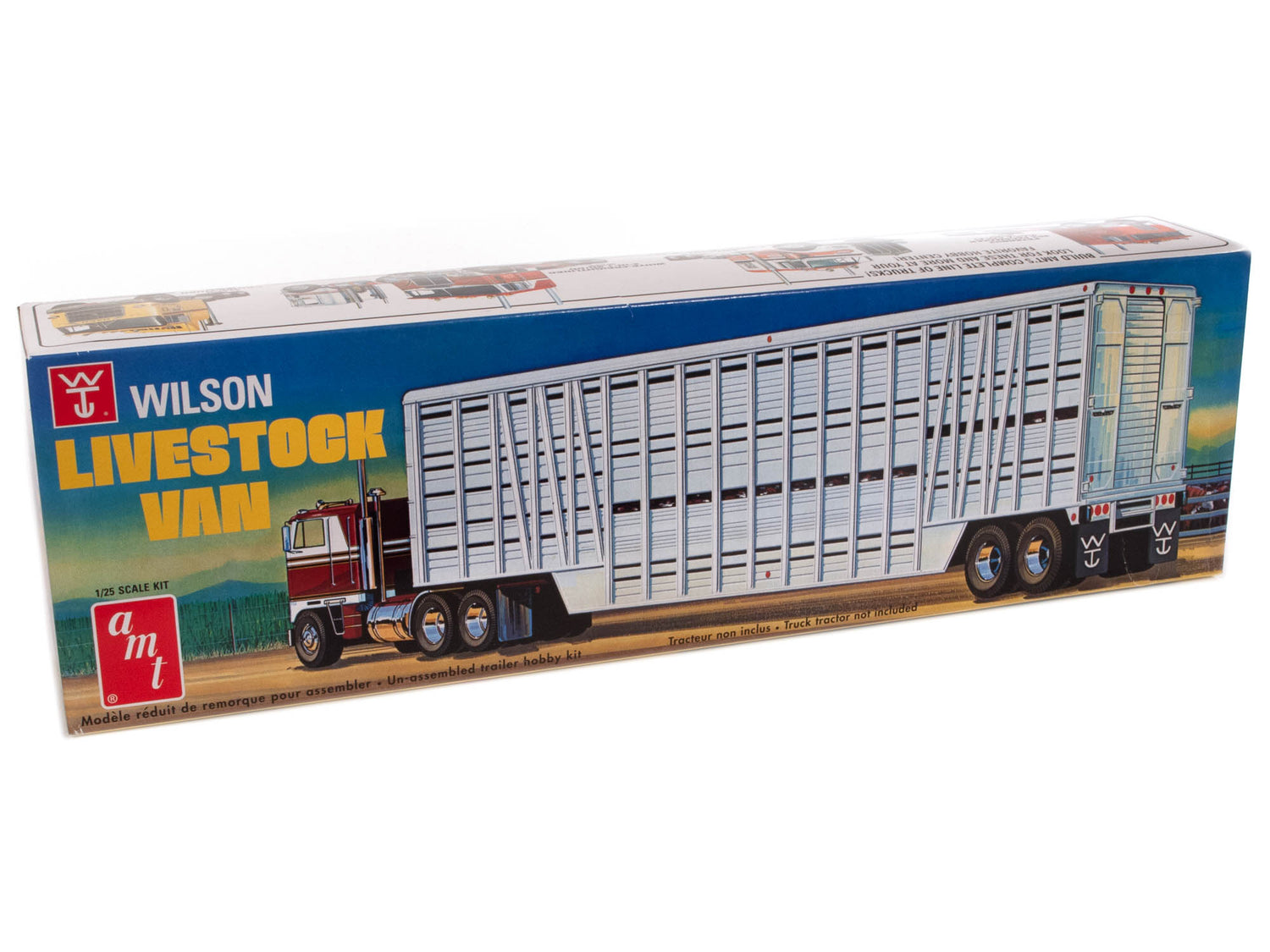 AMT 1106 Wilson Livestock Van Trailer 1/25 Scale Model Kit