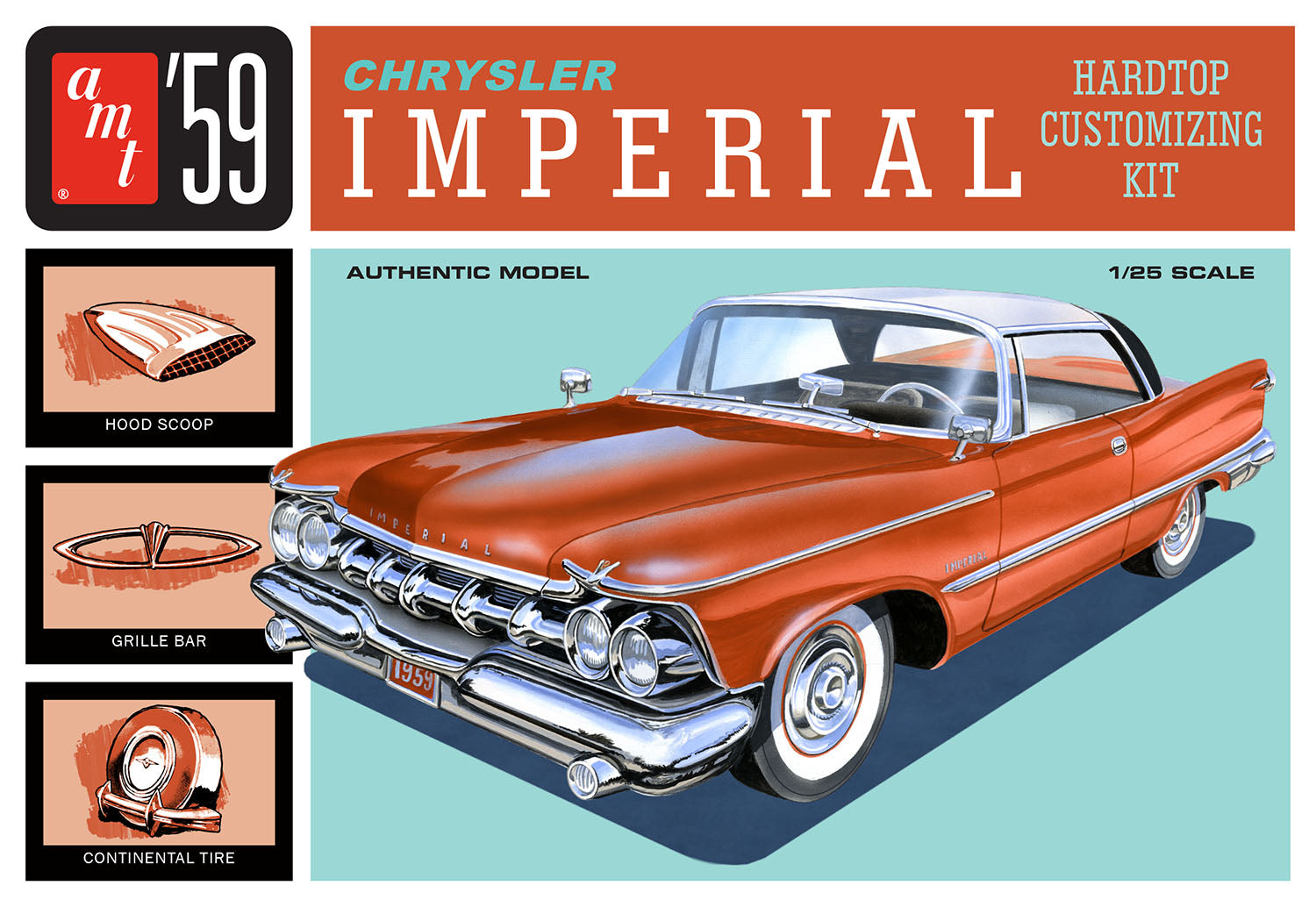 AMT 1136 1959 Chrysler Imperial 1/25 Scale Model Kit