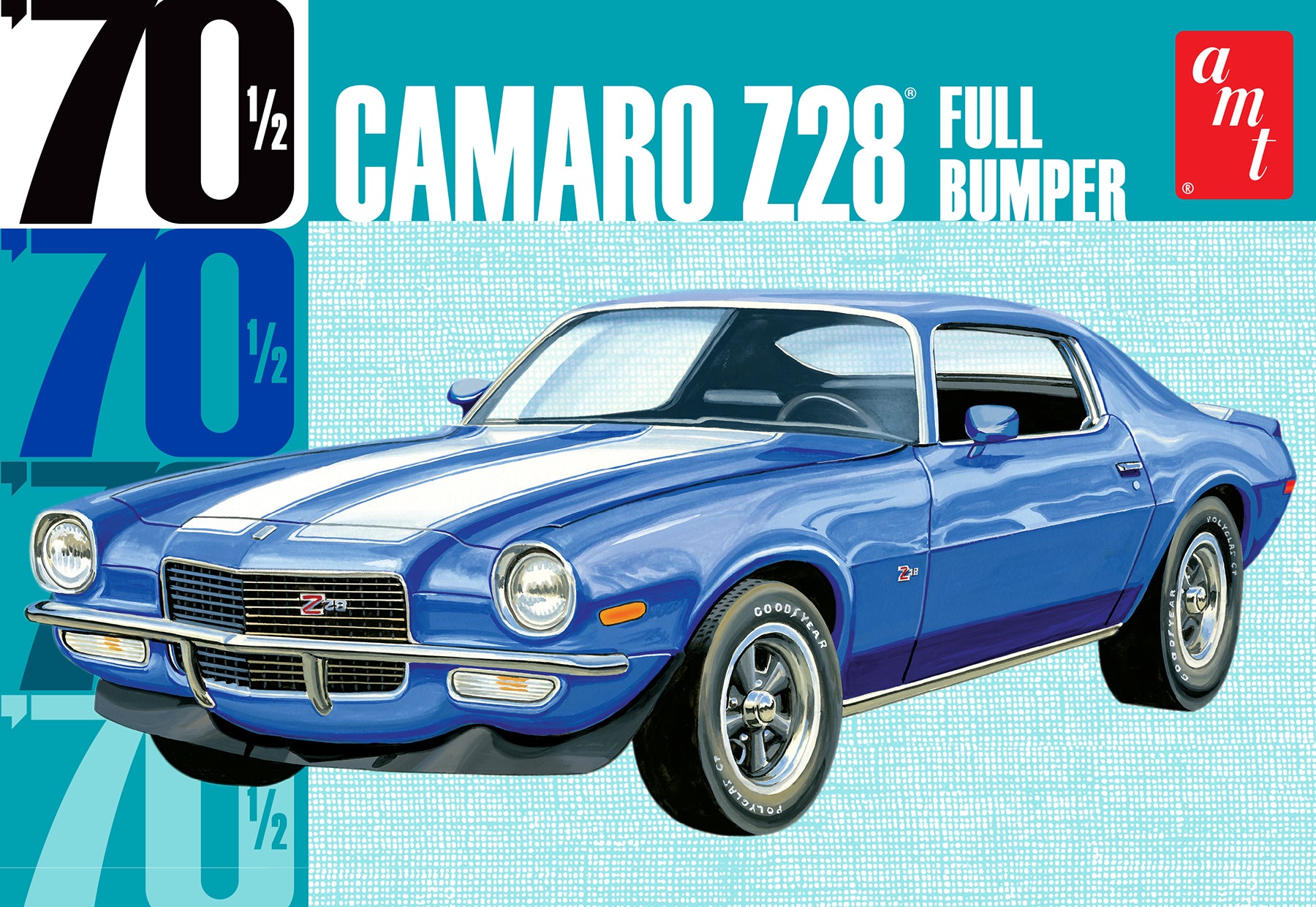 AMT 1155 1970 Camaro Z28 Full Bumper 1/25 Scale Model Kit