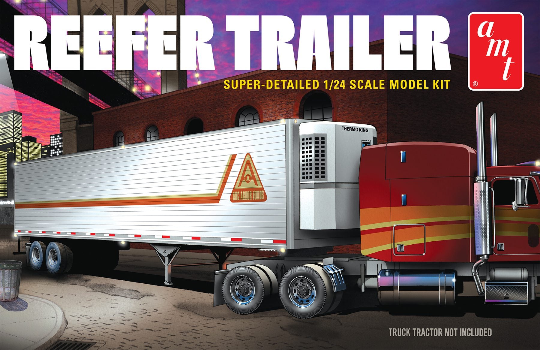 AMT 1170 Reefer Semi Trailer 1/24 Scale Model Kit