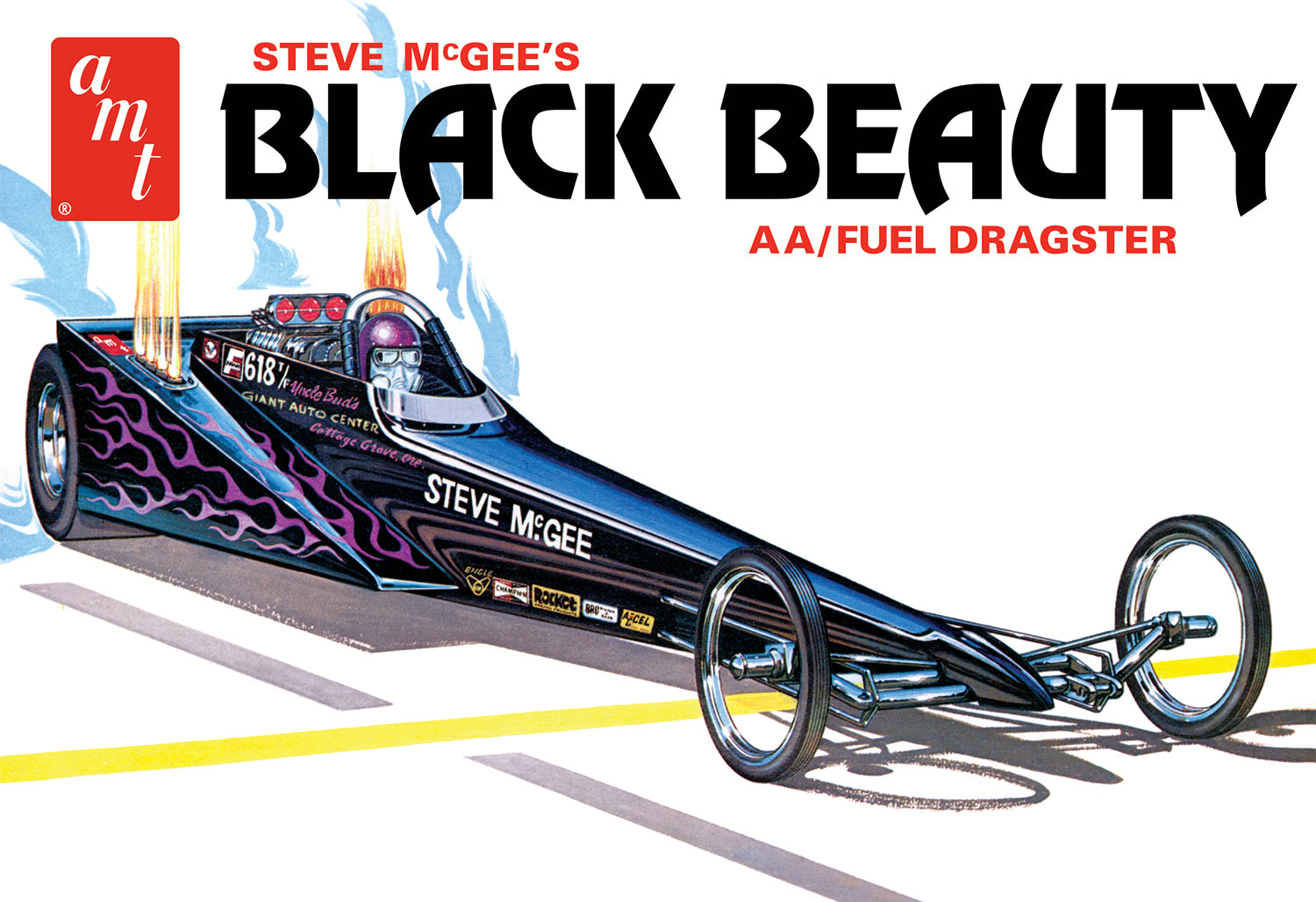 AMT 1214 Steve McGee Black Beauty Wedge Dragster 1/25 Scale Model Kit