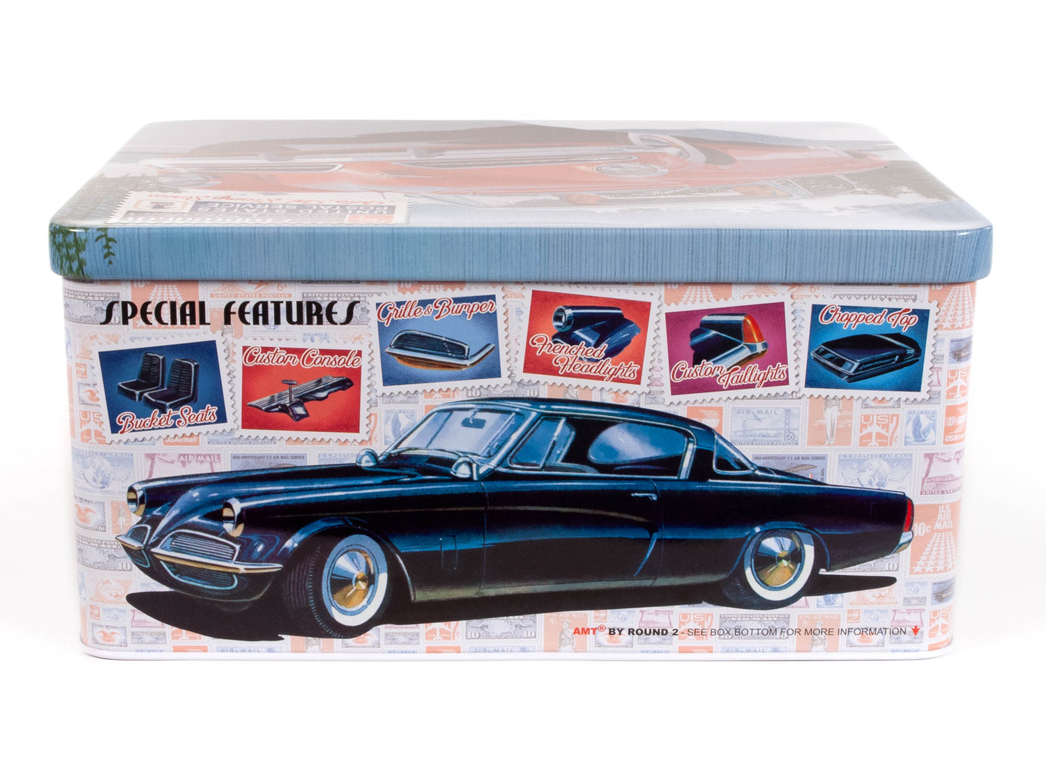 AMT 1251 1953 Studebaker Starliner w/ Collector Tin 1/25 Scale Model Kit