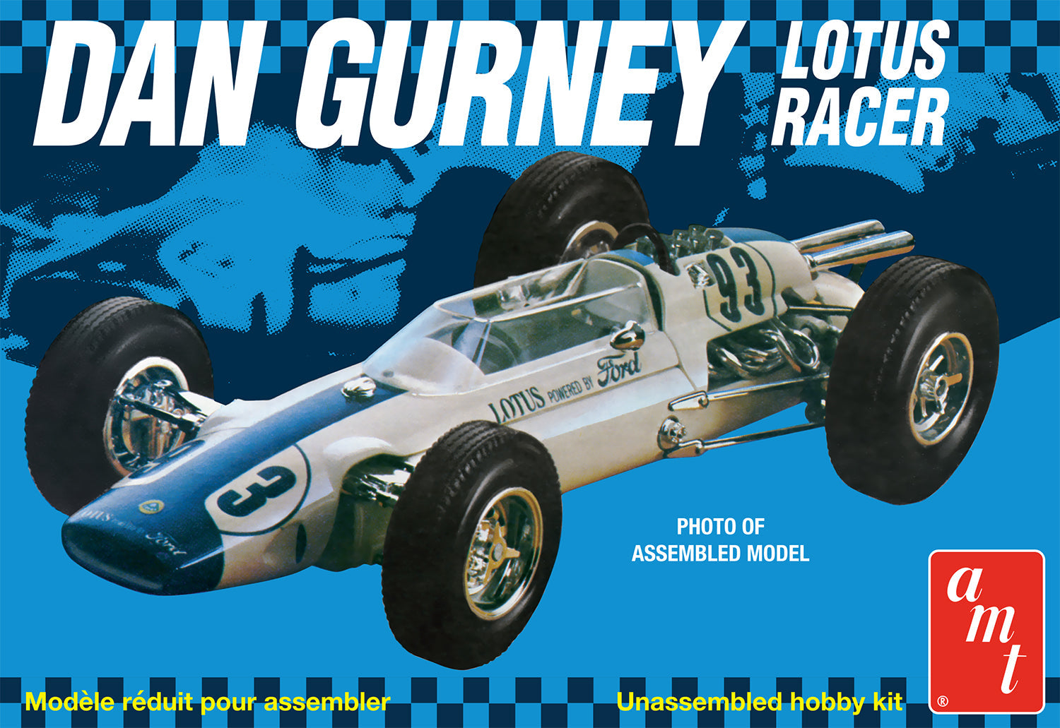 AMT 1288 Dan Gurney Lotus Racer 1/25 Scale Model Kit