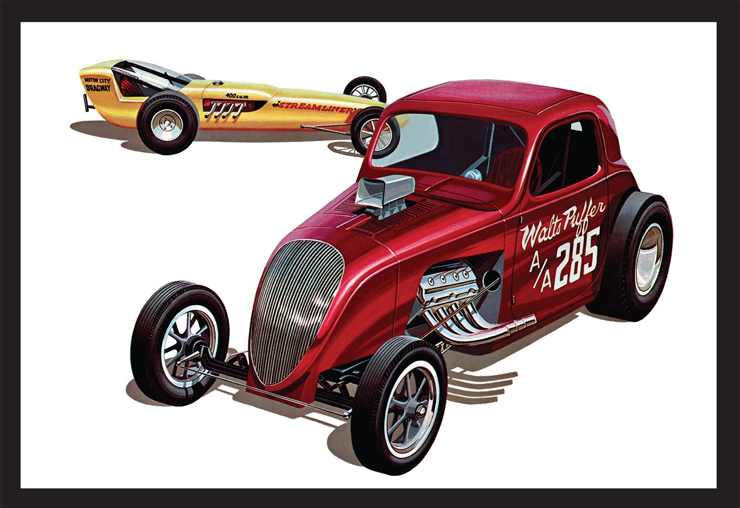 AMT 1380 Fiat Double Dragster 1/25 Scale Model Kit