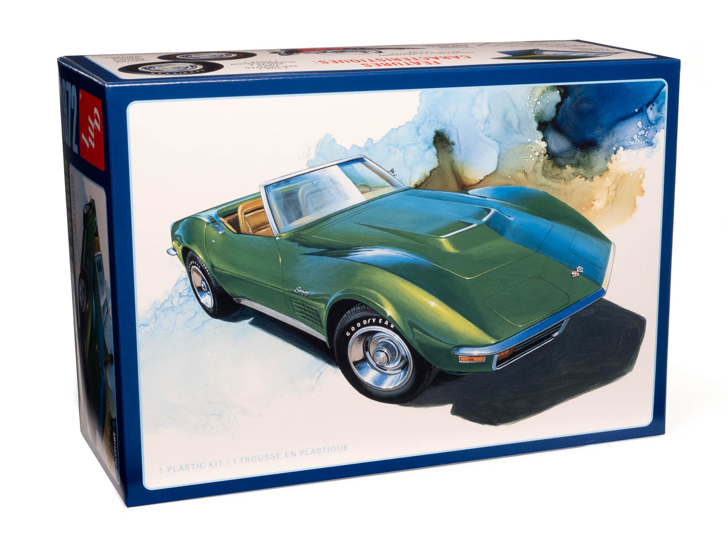 AMT 1437 1972 Chevy Corvette Roadster 1/25 Scale Model Kit