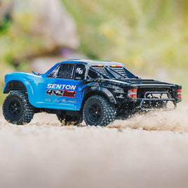 ARRMA 4103SV4T2 1/10 Senton 4X2 Boost Mega 550 Brushed Short Course Truck RTR with Battery & Charger, Blue