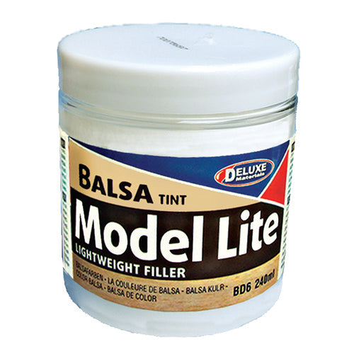 Deluxe Materials BD6 Model Lite Brown Balsa Filler, 240 ml