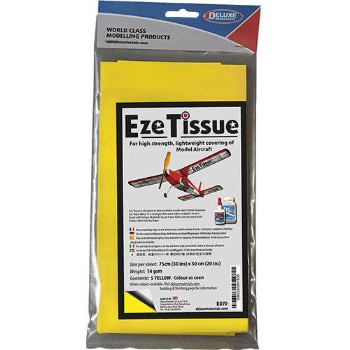 Deluxe Materials BD70 Yellow EZE Tissue, 5 pack