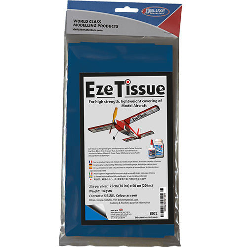 Deluxe Materials BD72 Blue EZE Tissue, 5 pack