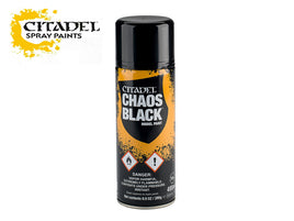 Citadel Colour 62-02 Chaos Black Spray Paint (400ml)