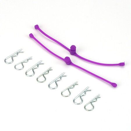 Dubro Products 2250 Body Klip Retainers, Purple