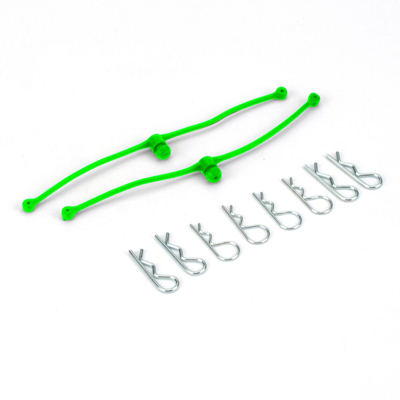 Dubro Products 2253 Body Klip Retainers ( Lime Green )