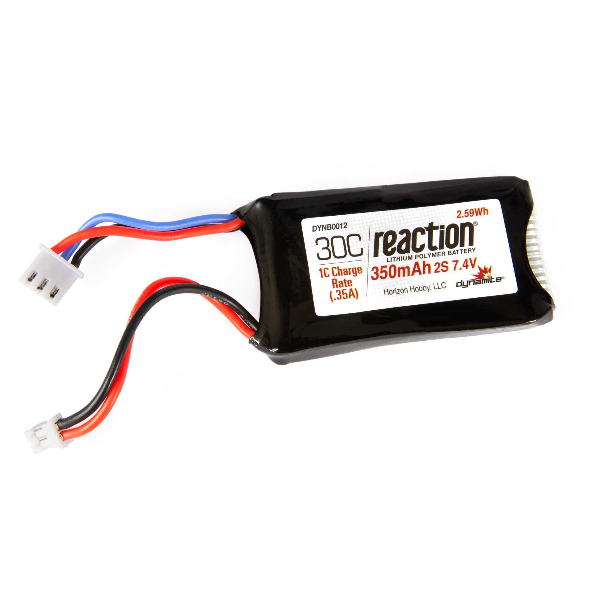 Dynamite DYNB0012 7.4v 350mAh 2S LiPo Battery: SCX24 PH 2.0