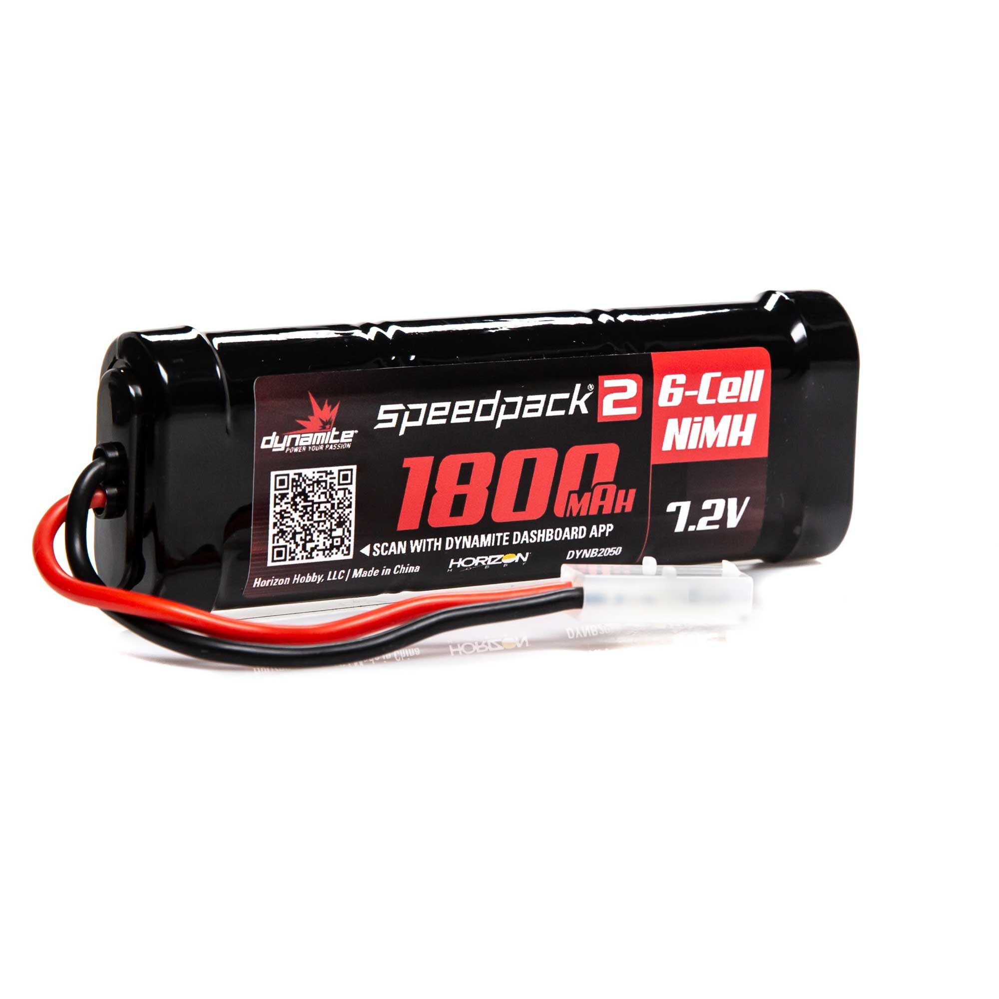 Dynamite DYNB2050 Speedpack2 7.2V 1800mAh 6C NiMH, Flat Tamiya