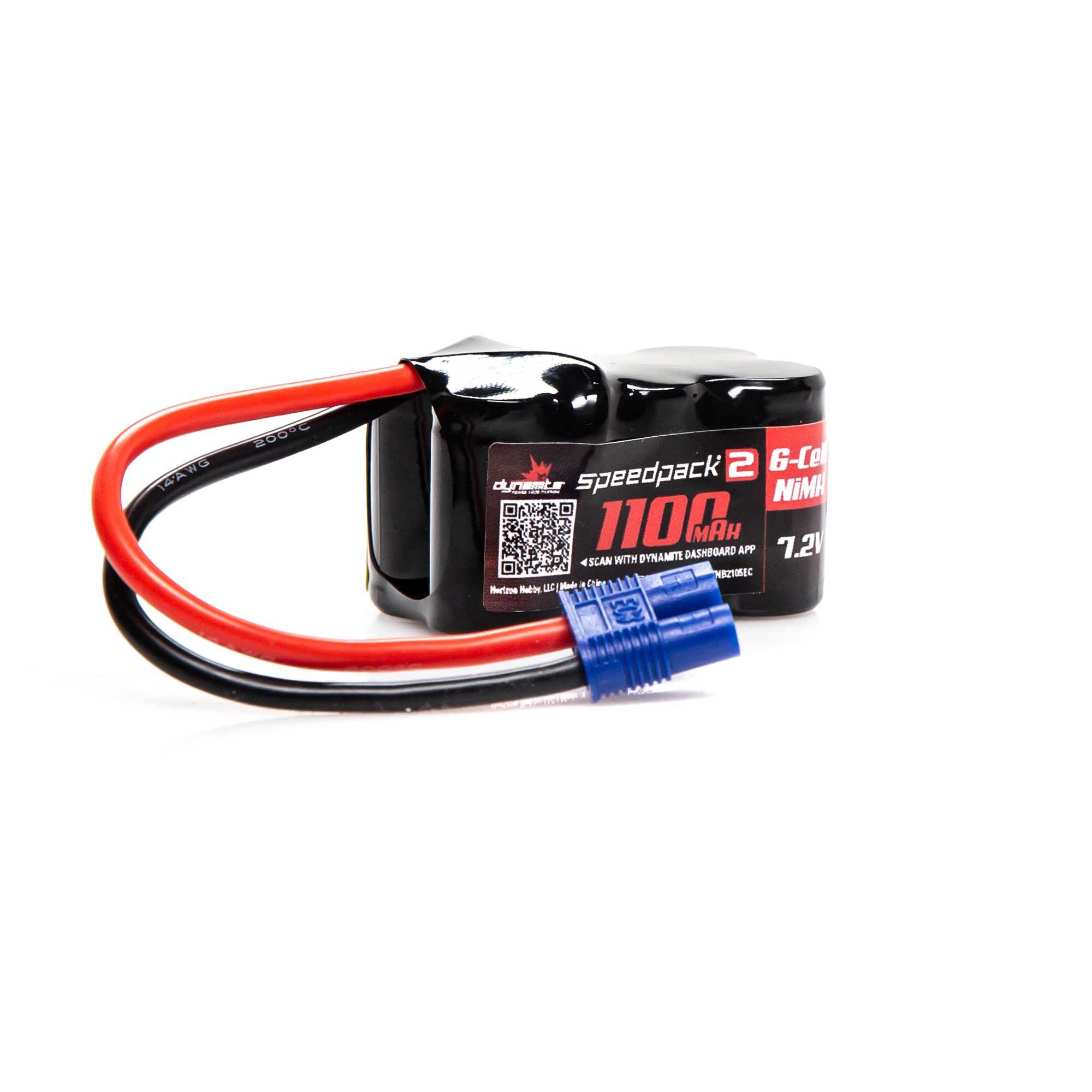 Dynamite DYNB2105EC Speedpack2 7.2V 1100mAh 6C NiMH, 3+3, EC3