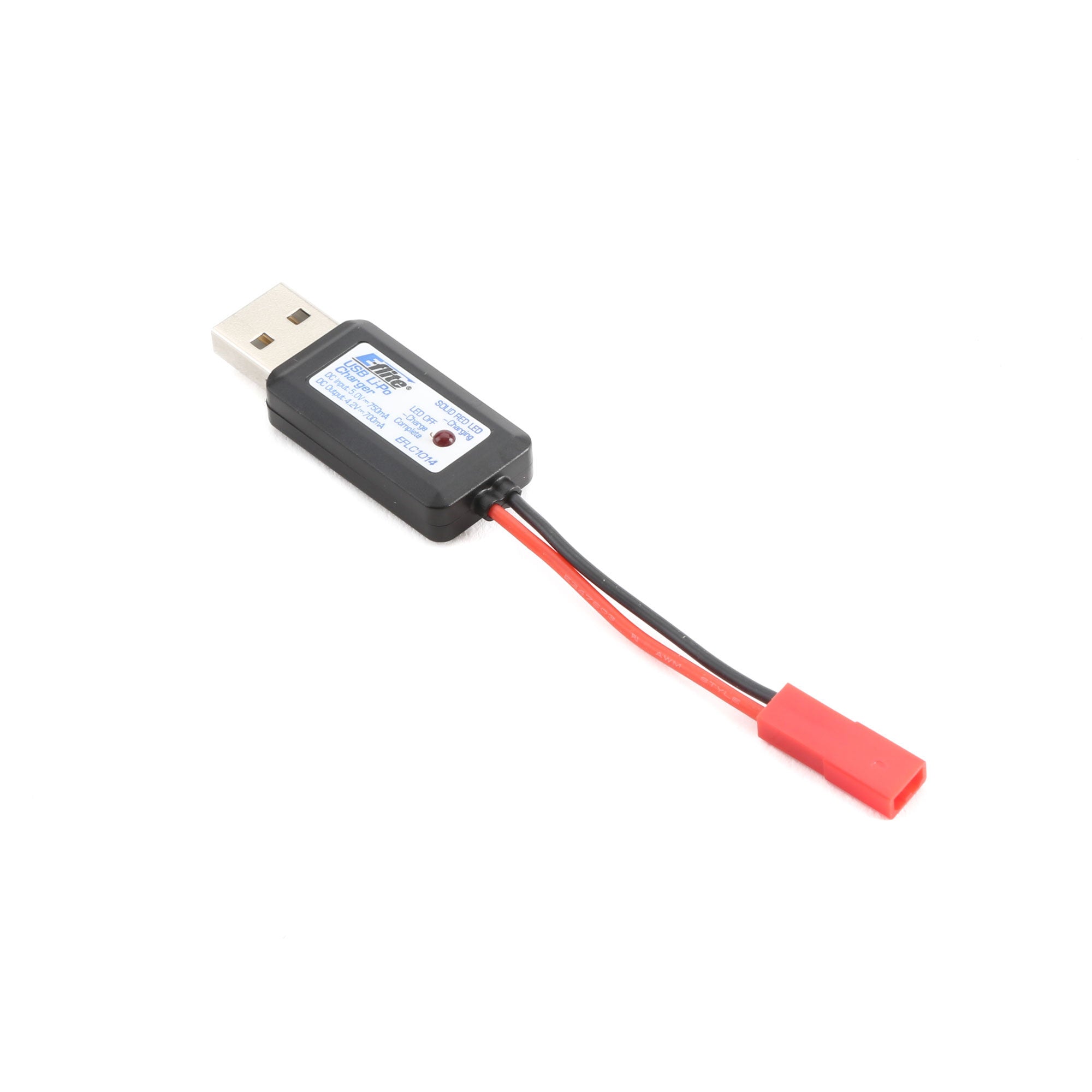 E-Flite EFLC1014 1S USB Li-Po Charger, 700mA, JST