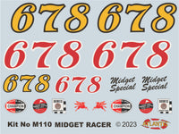 AAN110: 1/20 Midget Racer Plastic
