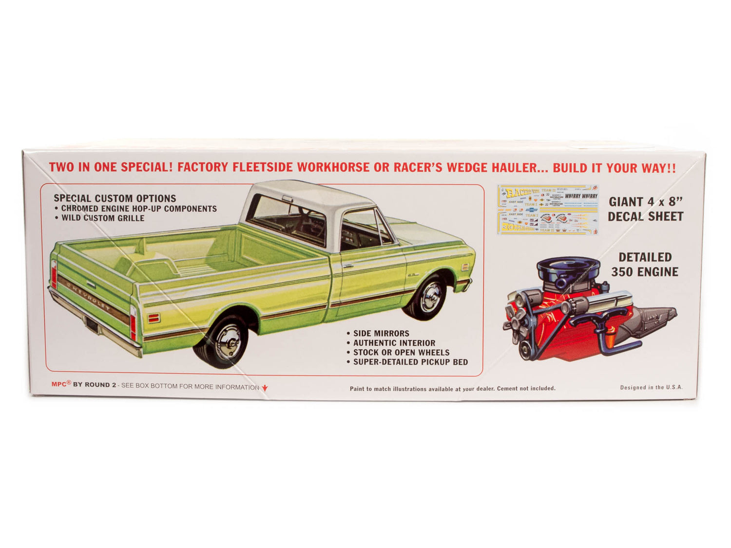 MPC 885 1972 Chevy Racer’s Wedge Pick Up 1/25 Scale Model Kit
