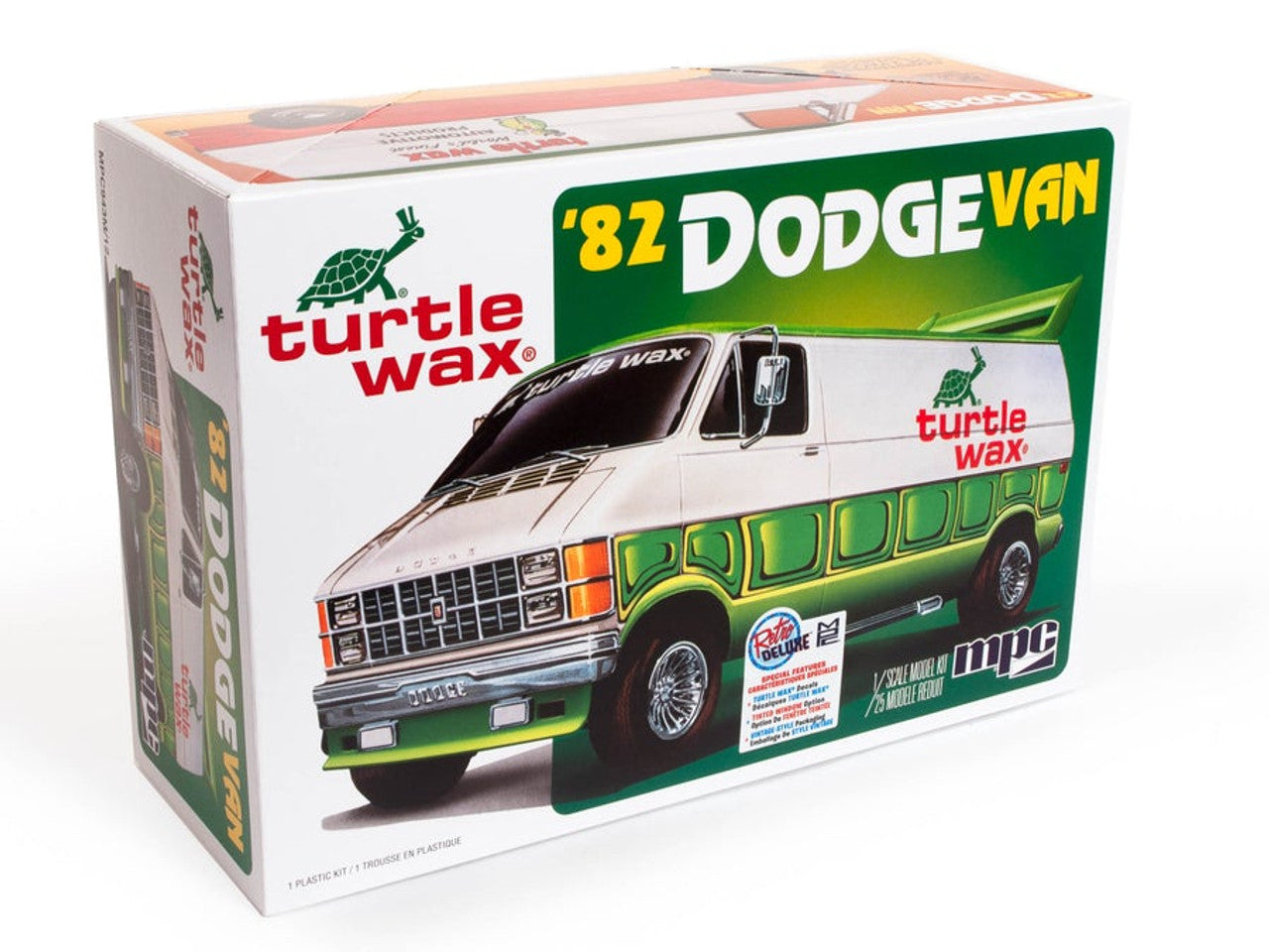 MPC 943 1982 Dodge Van Custom Turtle Wax 1/25 Scale Model Kit