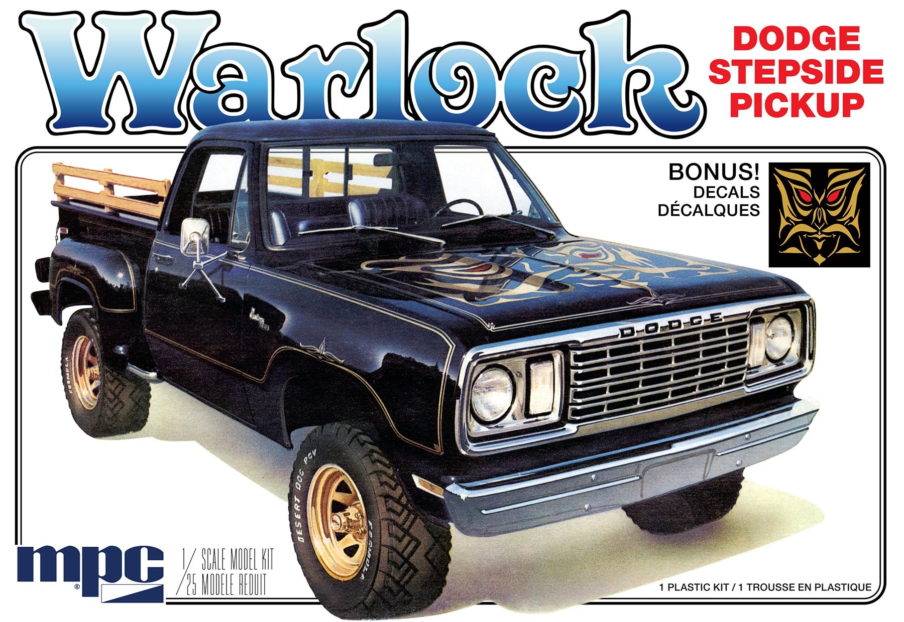 MPC 983 1977 Dodge Warlock Pickup 1/25 Scale Model Kit