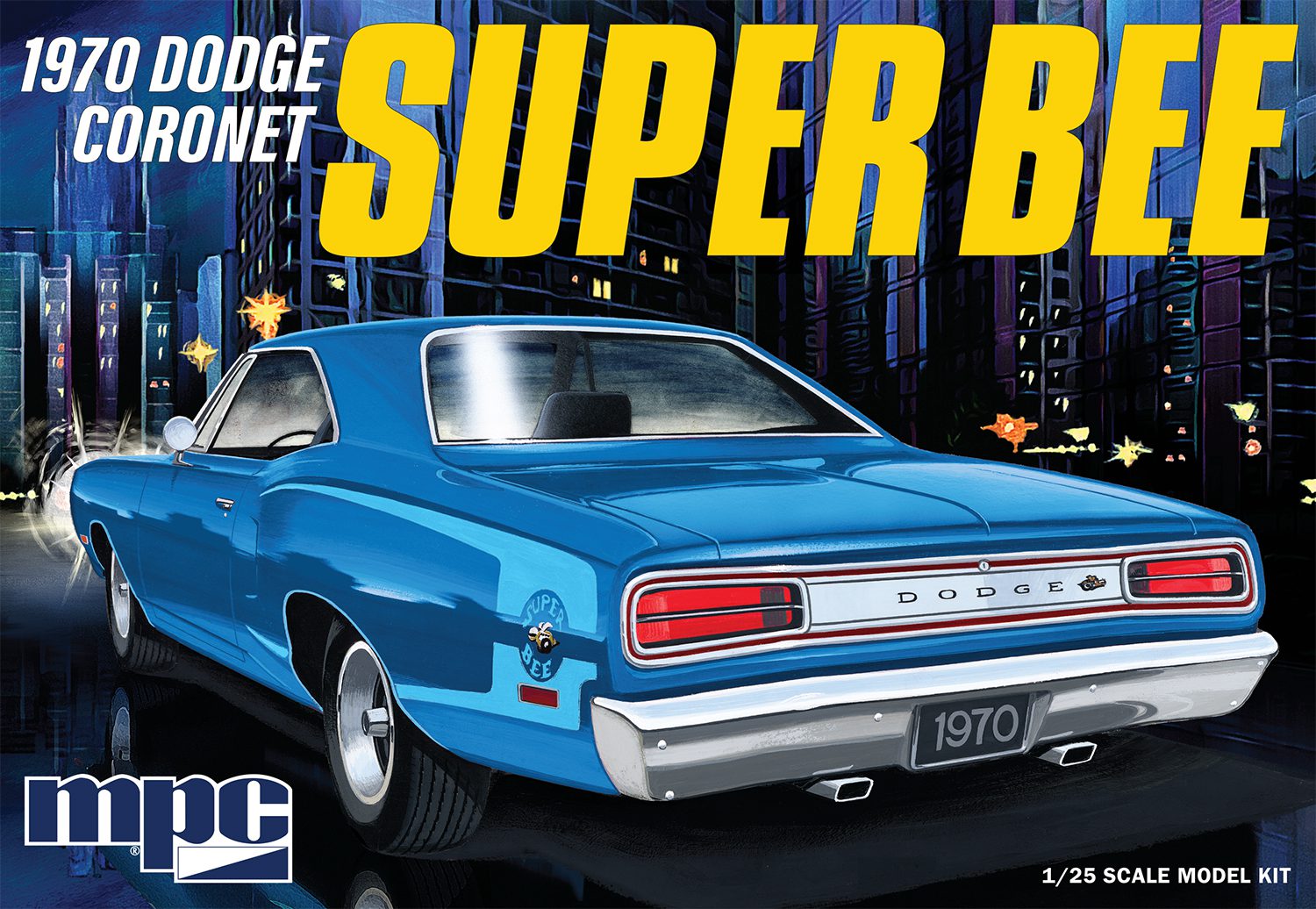 MPC 985 1970 Dodge Coronet Super Bee 1/25 Scale Model Kit