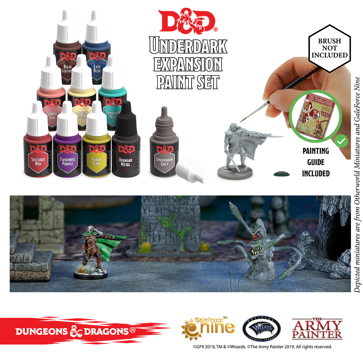 The Army Painter 75004 D&D Nolzur`s Marvelous Pigments Underdark Paint Expansion