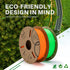 Elegoo Green / Red Silk PLA 1.75mm Filament Spool 1KG