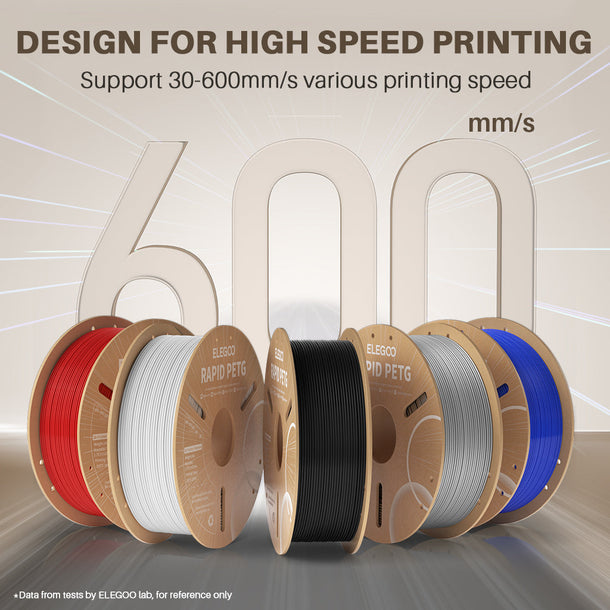 Elegoo Orange Rapid PETG 1.75mm Filament Spool 1KG