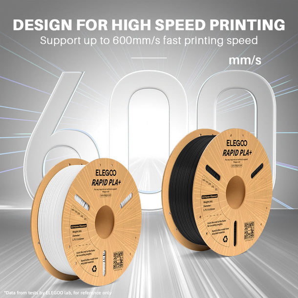 Elegoo Yellow Rapid PLA+ 1.75mm Filament Spool 1KG