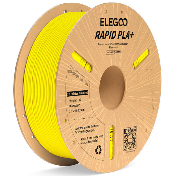 Elegoo Yellow Rapid PLA+ 1.75mm Filament Spool 1KG