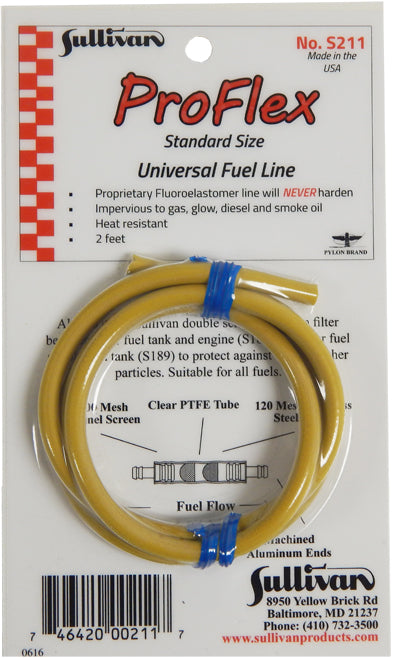 Sullivan Products S-211 ProFlex Standard Universal Fuel Line for 1/8″ fittings 2′