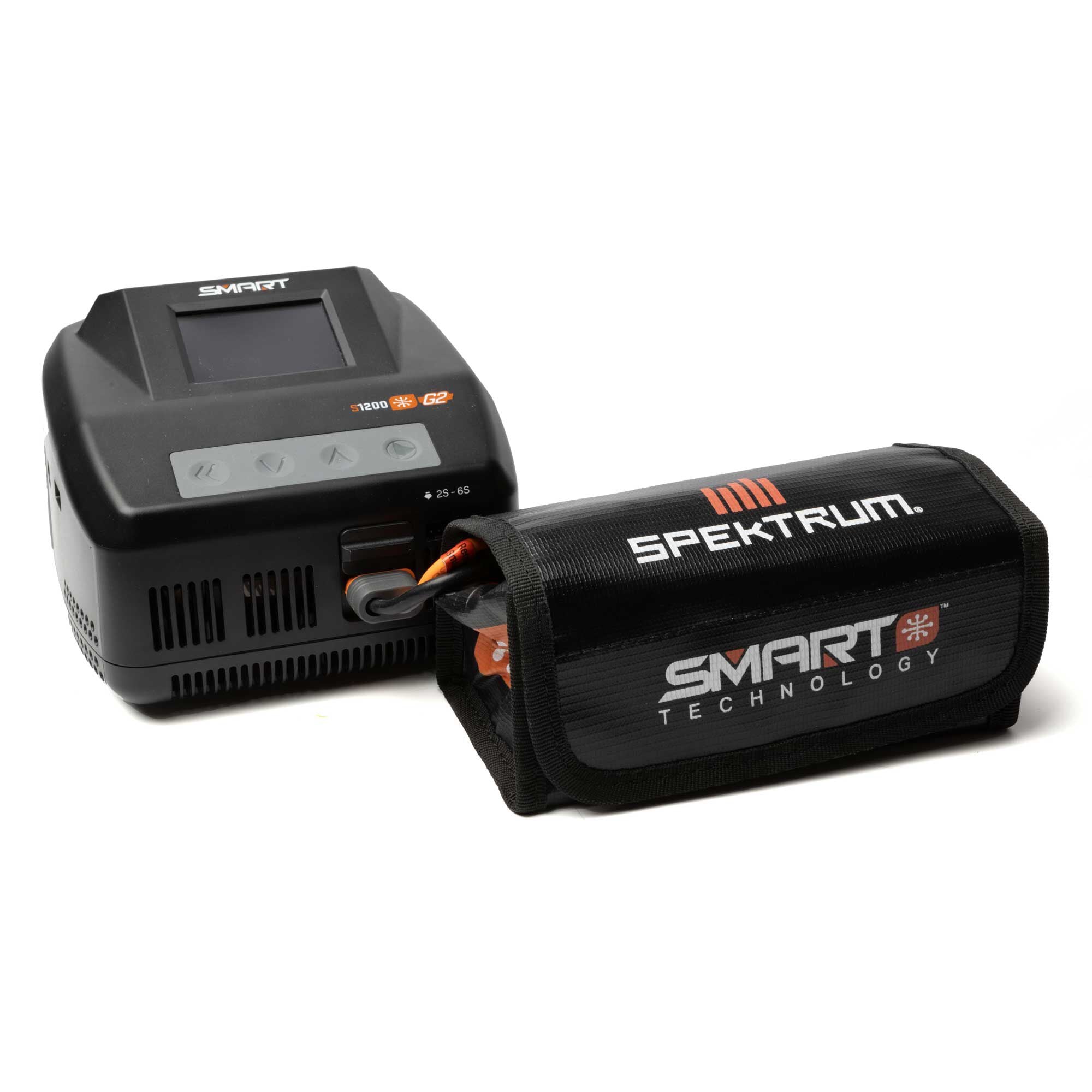 Spektrum SPMXCA300 Smart LiPo Bag, 16 x7.5 x 6.5 cm
on or fire.