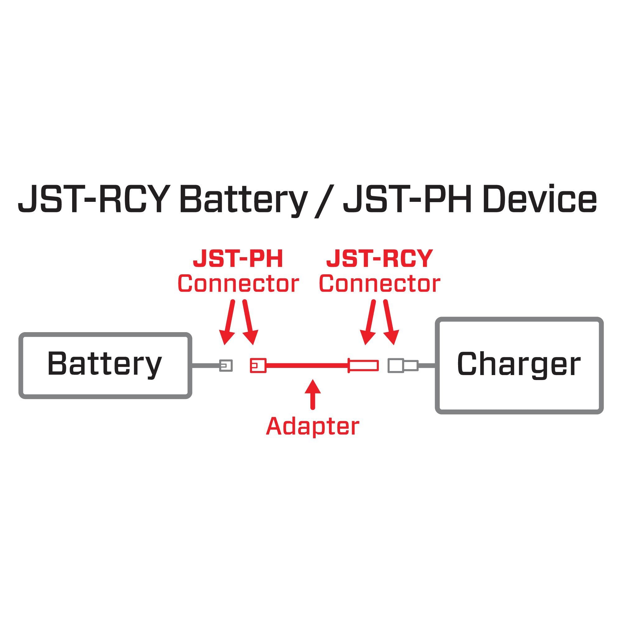Spektrum SPMXCA327 Adapter: JST-RCY Battery / JST-PH Device