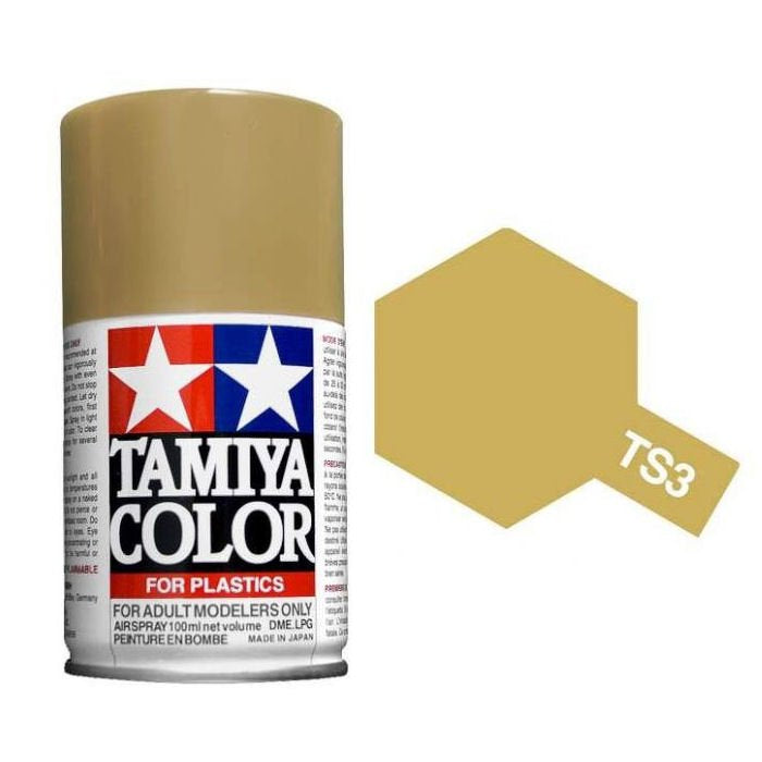 Tamiya 85003 TS-3 Dark Yellow Spray Lacquer 100ml