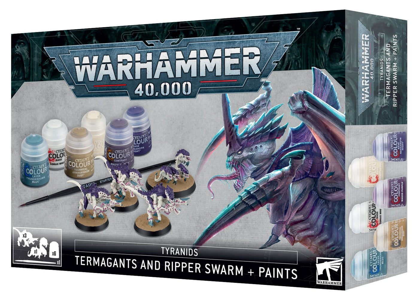 Warhammer 60-13 Tyranids Termagants + Paints Set
