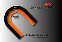AFX70622: Track Banked Curve Set 9" Radius