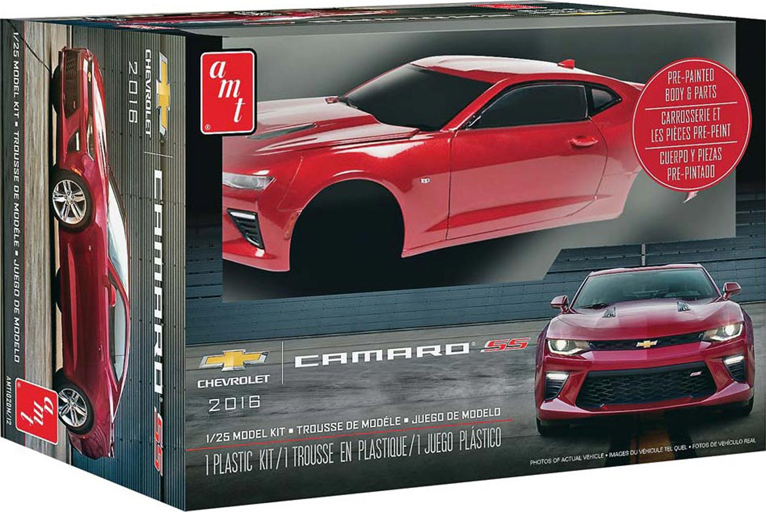 AMT 1020 2016 Chevy Camaro SS Pre Painted 1/25 Scale Model Kit