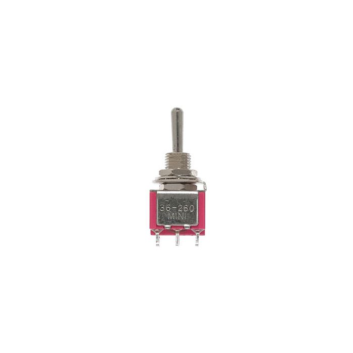 Miniatronics 36-260-04 Mini Toggle Center Off DPDT 5 Amp, 120 V, 1/4" Diameter (4 Pieces)