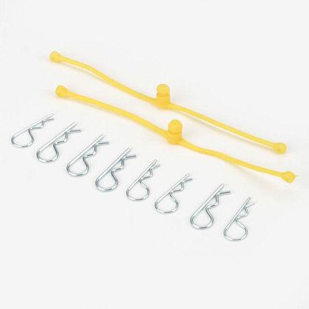 Dubro Products 2247 Body Klip Retainers, Yellow (2)