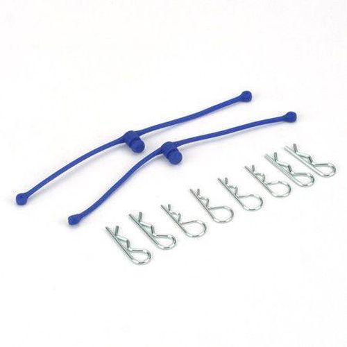 Dubro Products 2249 Body Klip Retainers, Blue (2)