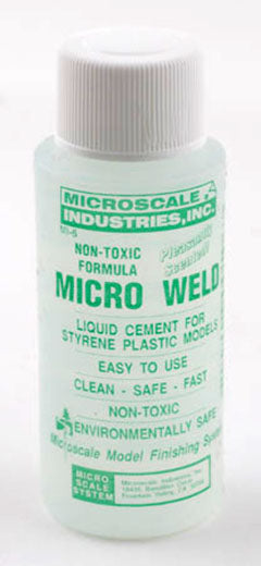 Microscale MI-6 Micro Weld Styrene Plastic Cement (1oz)