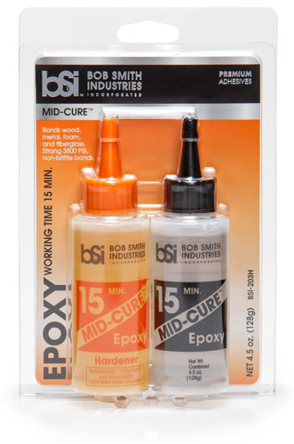 Bob Smith Industries BSI-203 Mid-Cure 15 Minute Epoxy, 4.5 oz.