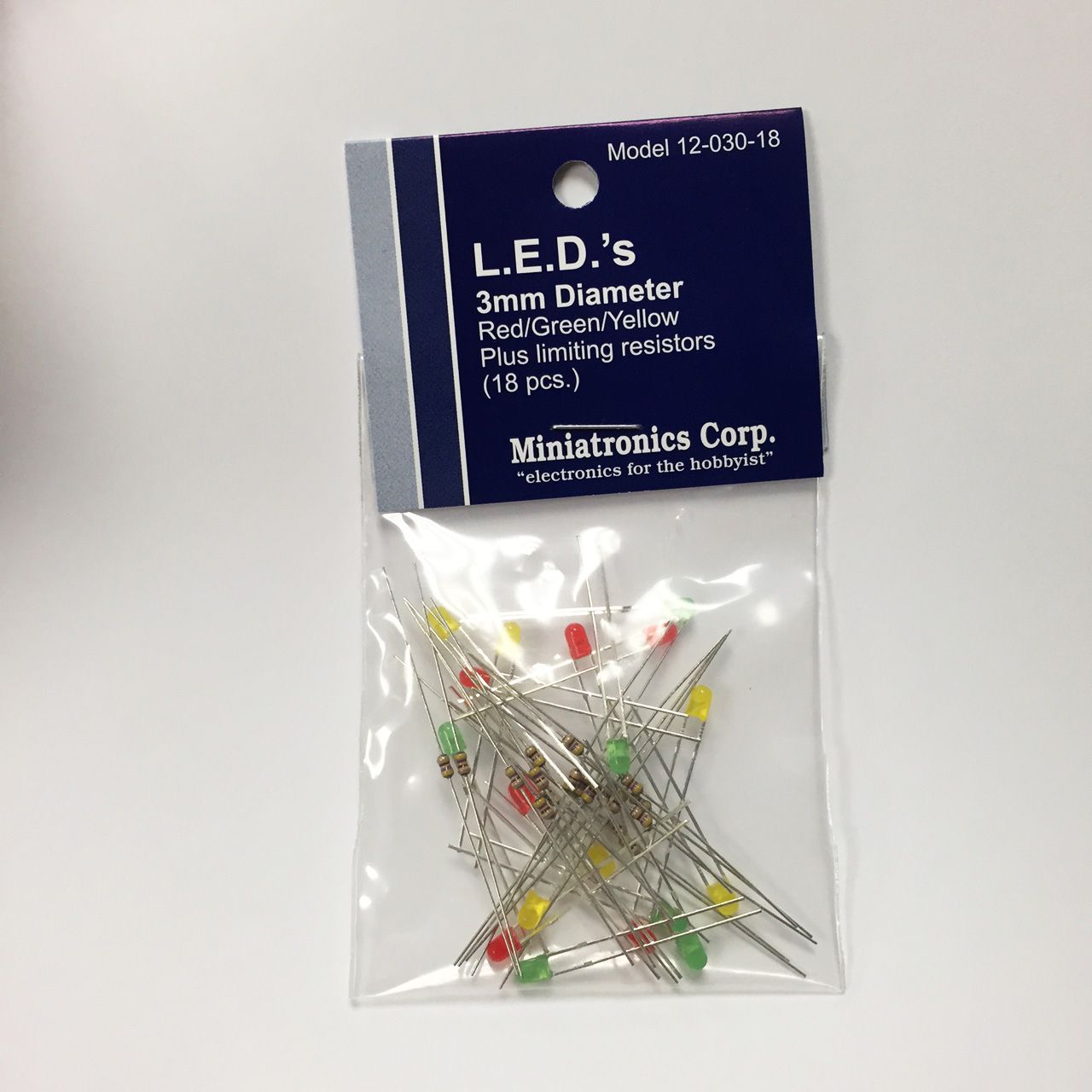 Miniatronics 12-030-18 3mm LED Assortment (18 Pieces)