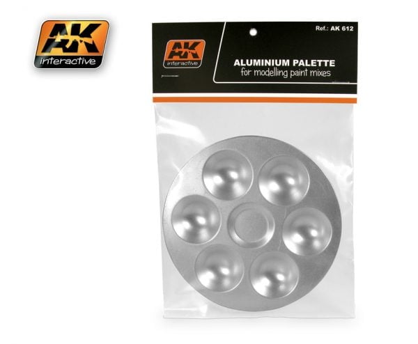 AKI612: Aluminum Paint Palette 6 Wells