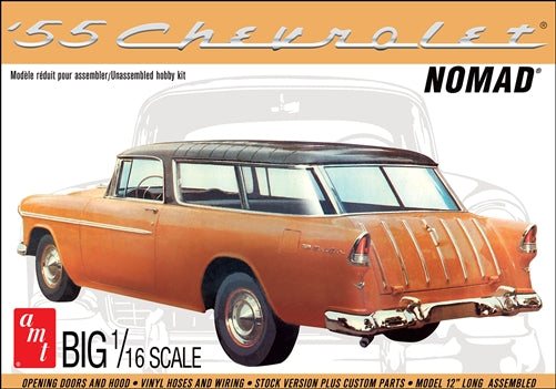 AMT 1005 1955 Chevy Nomad Wagon 1/16 Scale Model Kit