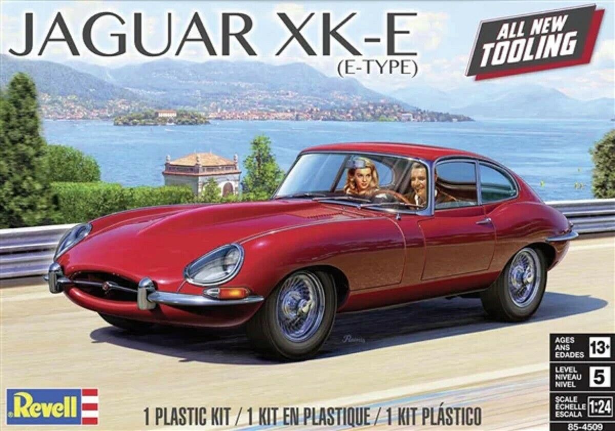 Revell 85-4509 Jaguar XK-E E Type 1/24 Scale Model Kit